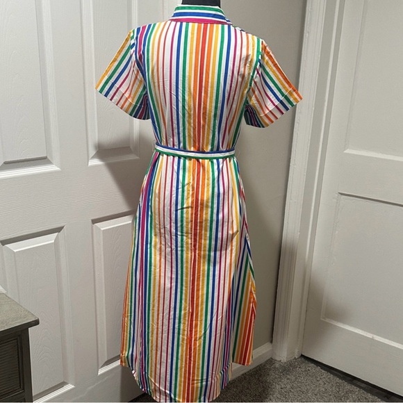 Christopher John Rogers Striped Shirt Dress - Picture 7 of 12